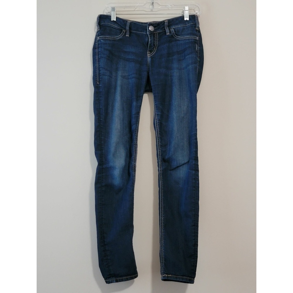 Silver Jeans Co Suki Jeggings Dark Wash Mid‎ Rise Skinny Stretch Women W27 L29